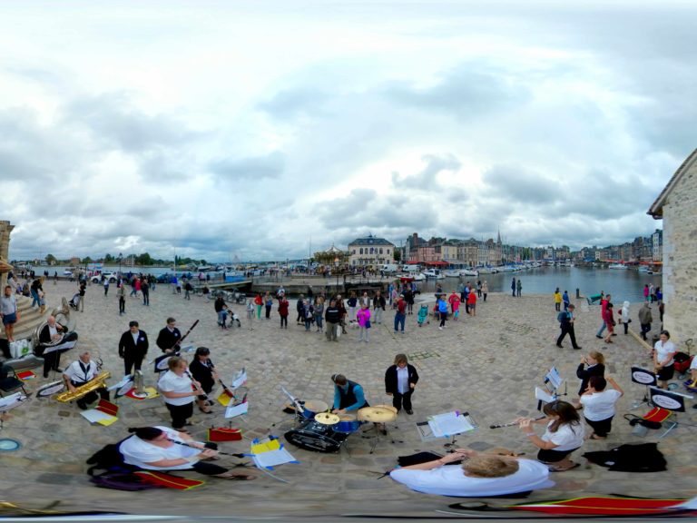 Honfleur, France Panoramic Honfleur, France