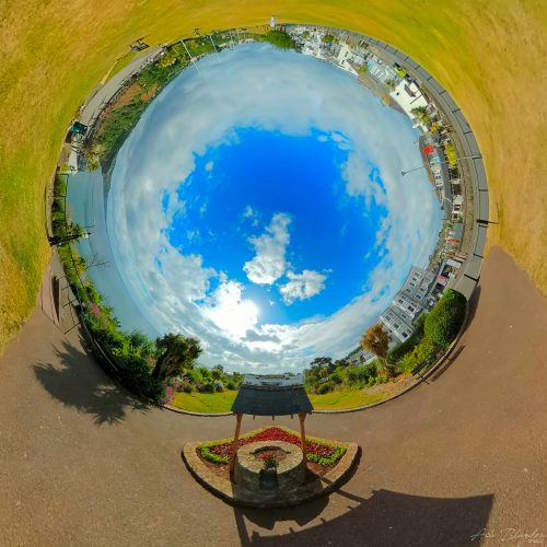 Babbacombe Downs Torquay 2020 Tiny Planet web