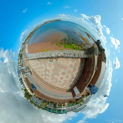 Livermead Beach Torquay 2019 Tiny Planet 2 web