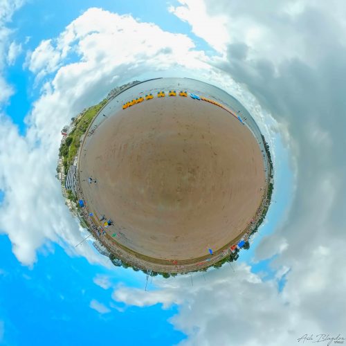 Torre Abbey Sands Torquay 2019 Tiny Planet