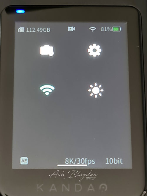 Qoocam 8K In Camera Camera Settings