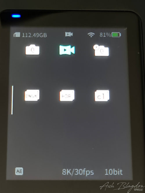 Qoocam 8K In Camera Shooting Modes