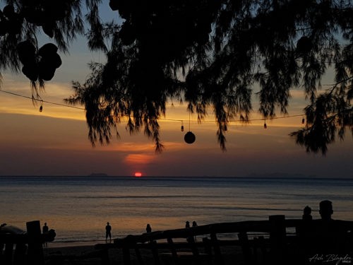 Sunset on Long beach Koh Lanta 2016 10