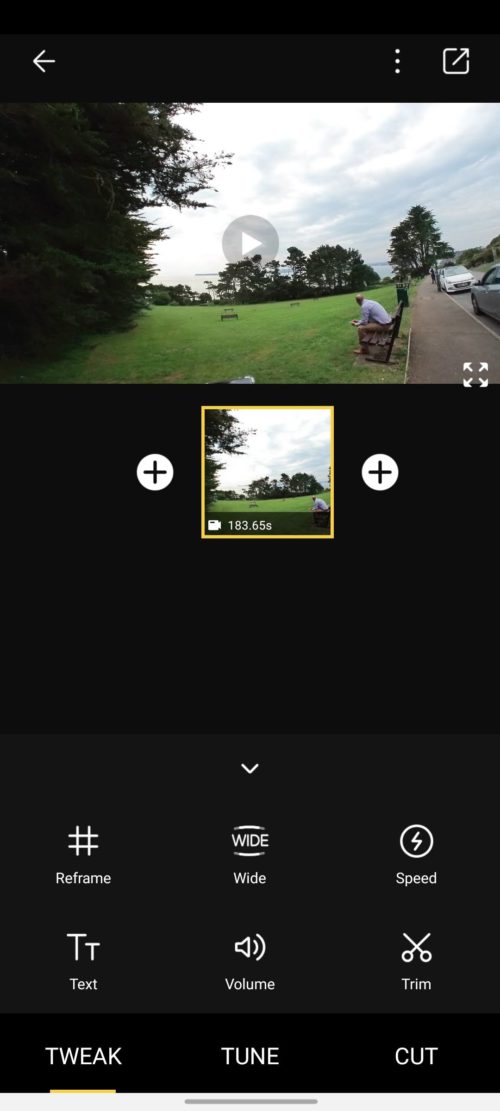 Insta360 GO app video Editing