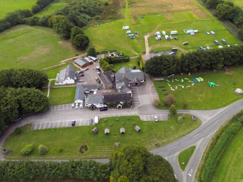Raleghs Cross Inn 20240817, Drone, Watchet, Exmoor