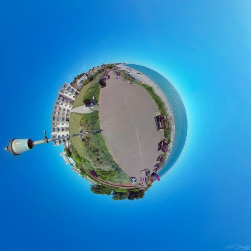 Budleigh Salterton Tiny Planet 2020 web