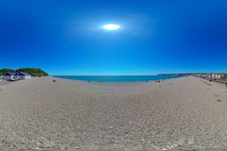 Seaton Beach, Pano, Devon 2020 6