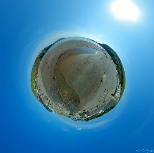 Challaborough Beach Tiny Planet 2020 1 web Challaborough Beach Tiny Planet 2020 1 web