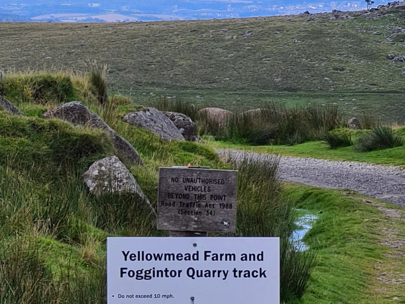 No Unauthorised Vehicles, Foggintor Quarry 2020 Dartmoor 11