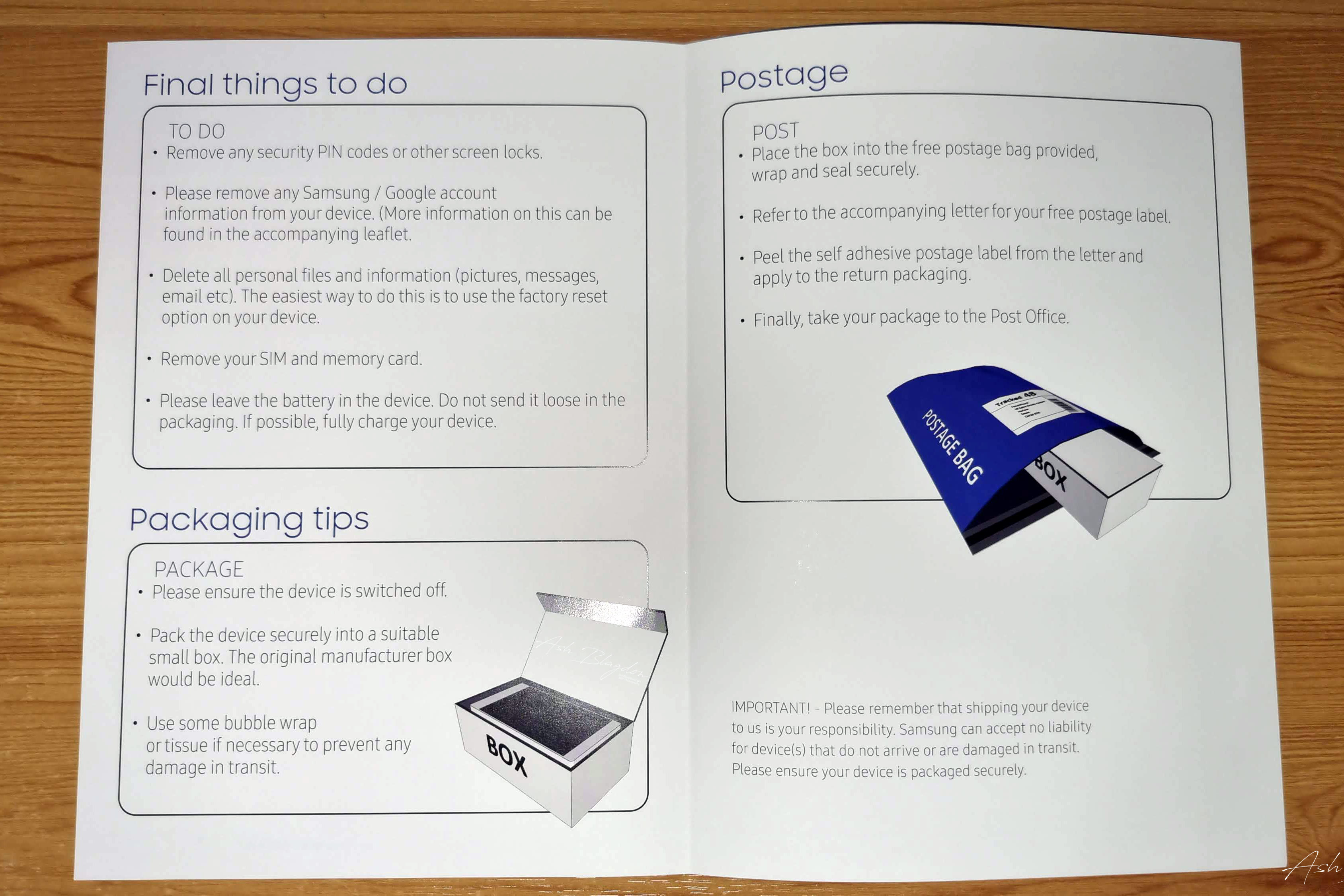 Instructions, Samsung Upgrade Program 3