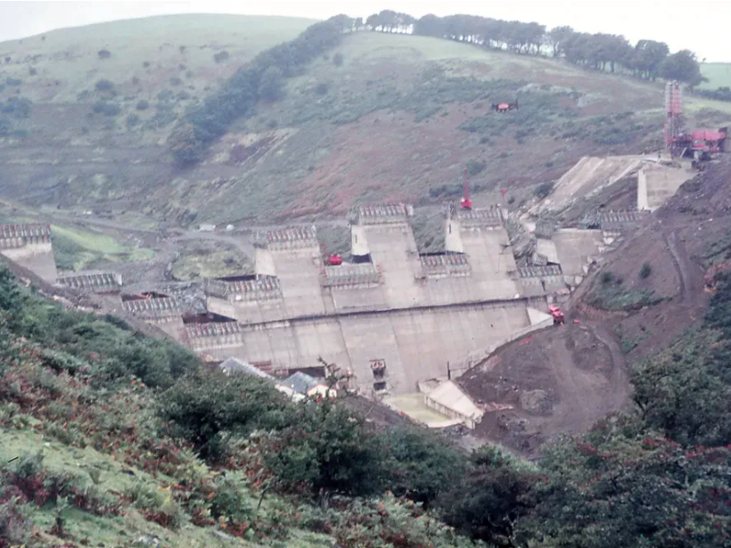 During Construction Meldon Dam Credit J.H. Boddy