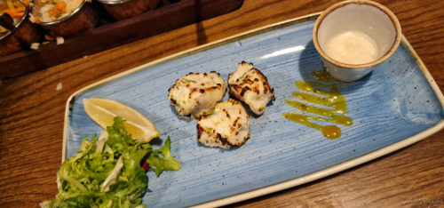 Monk Fish Tikka Starter 20221119 East in the West Paignton