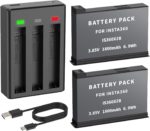 2 Packs for Insta360 ONE X2 Battery with Fast Charge Hub 2 Packs for Insta360 ONE X2 Battery with Fast Charge Hub