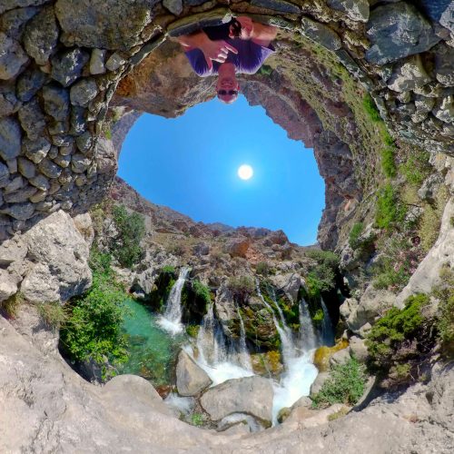 Big Waterfall 20220627 Foinikas Crete Greece Flying Cam Planet 2