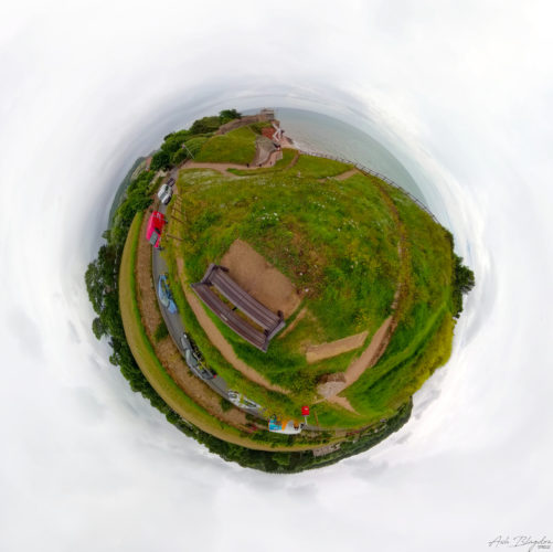 Jacob’s Ladder Beach Tiny Planet 20220609, Sidmouth (3)