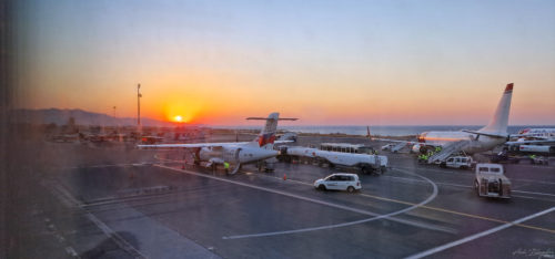 Sunset Heraklion Airport 20220628 Crete Sunset Heraklion Airport 20220628 Crete