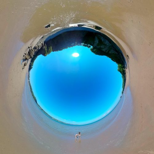 Saundersfoot Beach Inverted Planet 20210710, Wales, UK (1) Saundersfoot Beach Inverted Planet 20210710, Wales, UK (1)