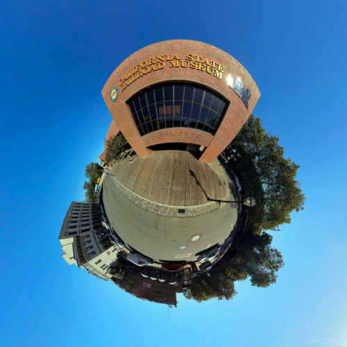 California State Railroad Museum, Tiny Planet 20221009 Sacramento, USA (1) California State Railroad Museum, Tiny Planet 20221009 Sacramento, USA (1)