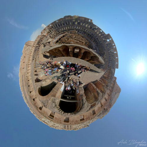 Colosseum Tiny Planet 20250326, Rome, Italy (2)