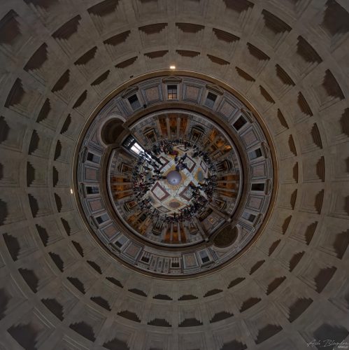 Pantheon Inverted Planet 20250328, Rome, Italy (6)