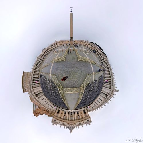 St. Peter's Square Tiny Planet 20250327, Vatican City, Rome, Italy (3)