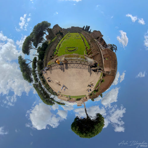 Stadio Palatino Tiny Planet 20250326, Palatine Hill, Rome, Italy (1)