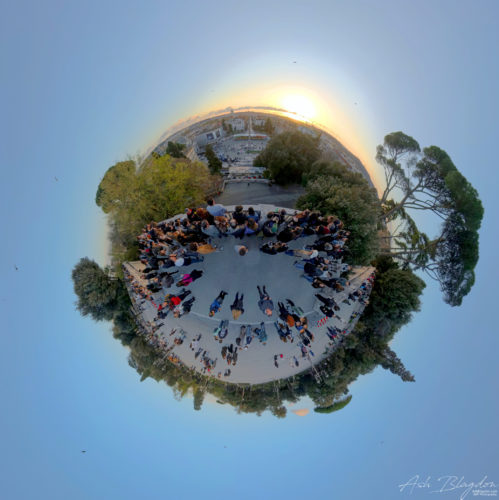 Terrazza del Pincio Tiny Planet 20250325, Rome, Italy (1)